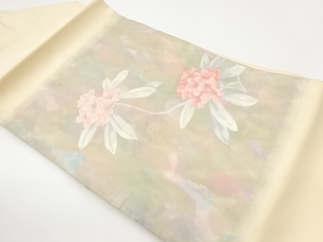 JAPANESE NAGOYA OBI / WOVEN FLOWER
